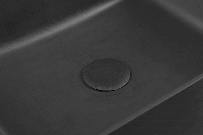 FORMIGO betonové umyvadlo na desku, 47,5x36,5cm, antracit mat FG116