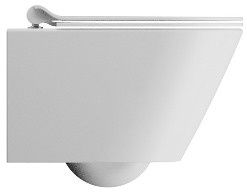 KUBE X závěsná WC mísa, GeniusFlush, 36x50cm, bílá dual-mat 941209