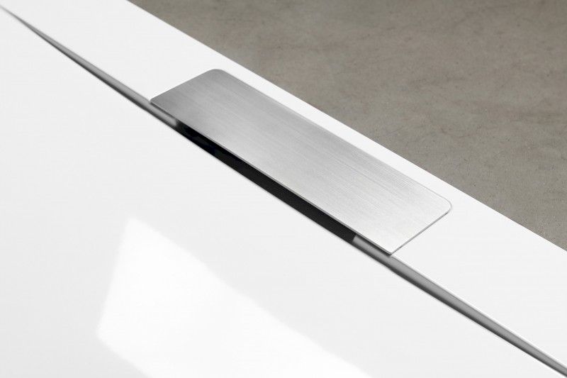 KAZUKO sprchová vanička z litého mramoru, čtverec 90x90cm, bílá 40332