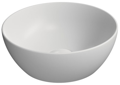 PURA keramické umývátko na desku, průměr 32cm, bílá mat 885409