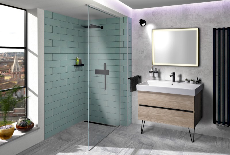 ODETTA umyvadlová skříňka 95x50x43,5cm, bílá lesk DT100-3030