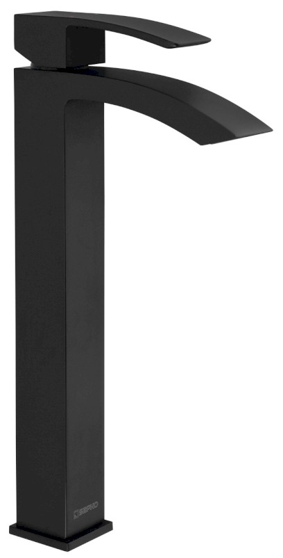GINKO 25 stojánková umyvadlová baterie vysoká, černá mat 1101-04B