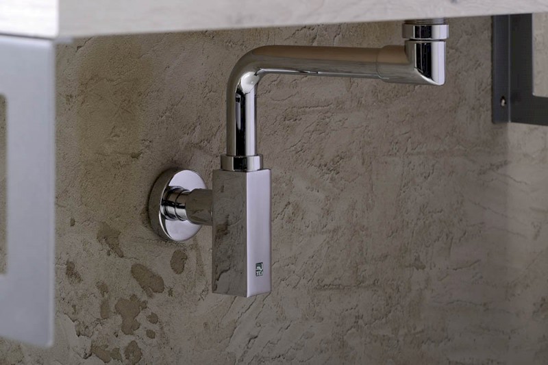 QUASAR umyvadlový sifon šetřící místo, 5/4