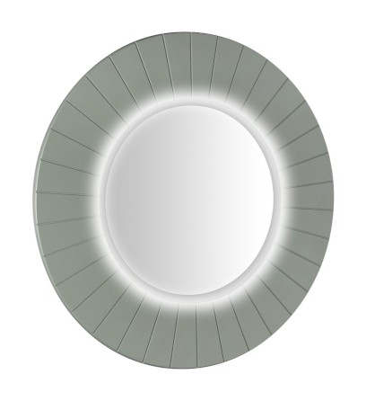 LUMIRO STRIP kulaté zrcadlo s LED osvětlením v rámu ø 75cm, verde LR750-4444S