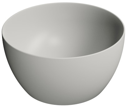 PURA keramické umyvadlo na desku vysoké, průměr 42cm, cenere mat 885217