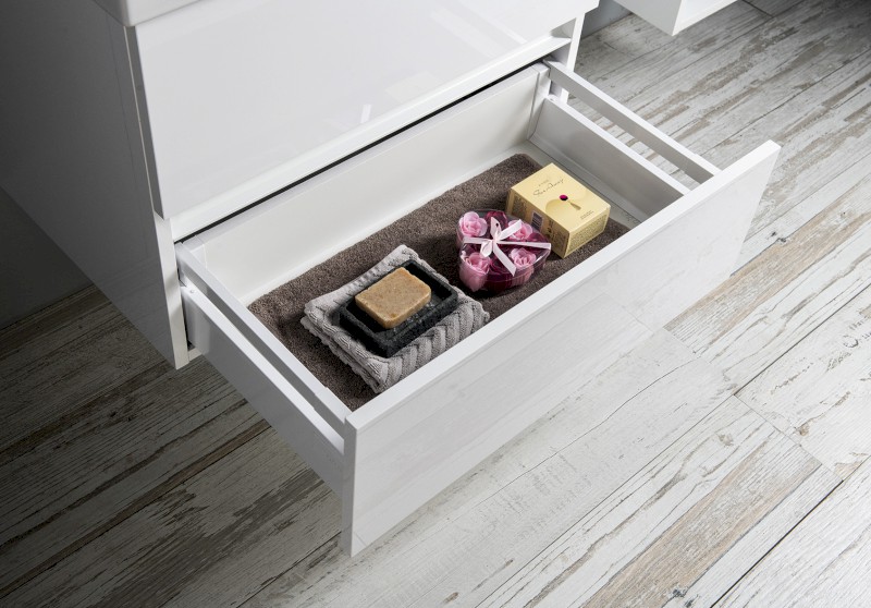 ODETTA umyvadlová skříňka 67x50x43,5cm, bílá lesk DT070-3030