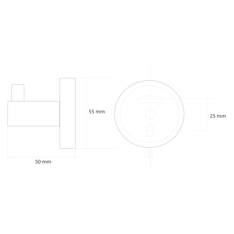 X-ROUND GOLD háček, zlato mat XR205GB