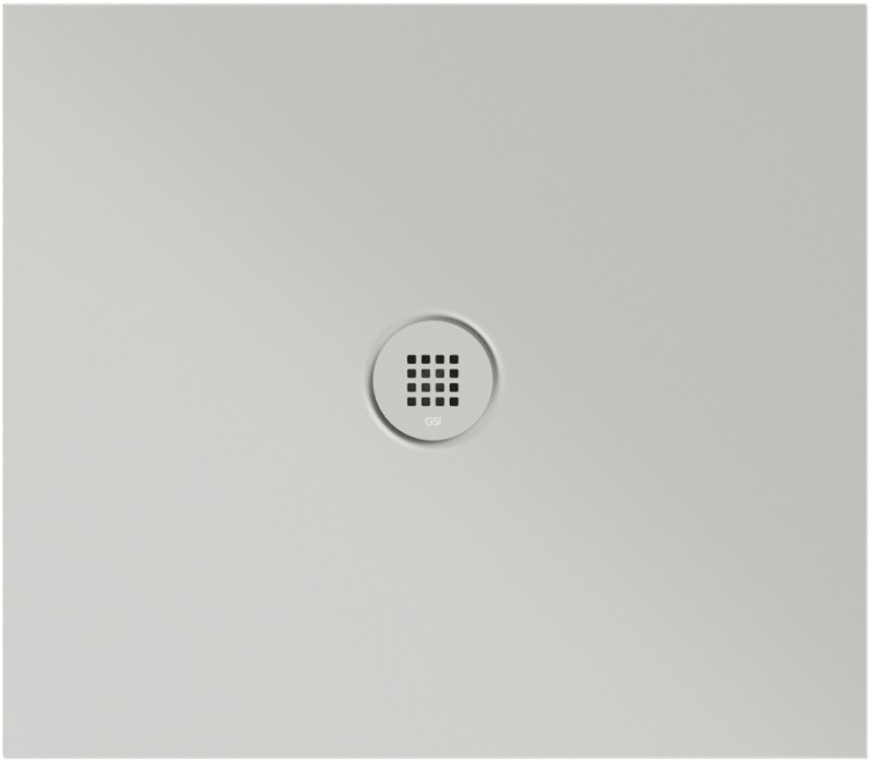 Keramická sprchová vanička, obdélník 80x70x2cm, cenere mat 46080717