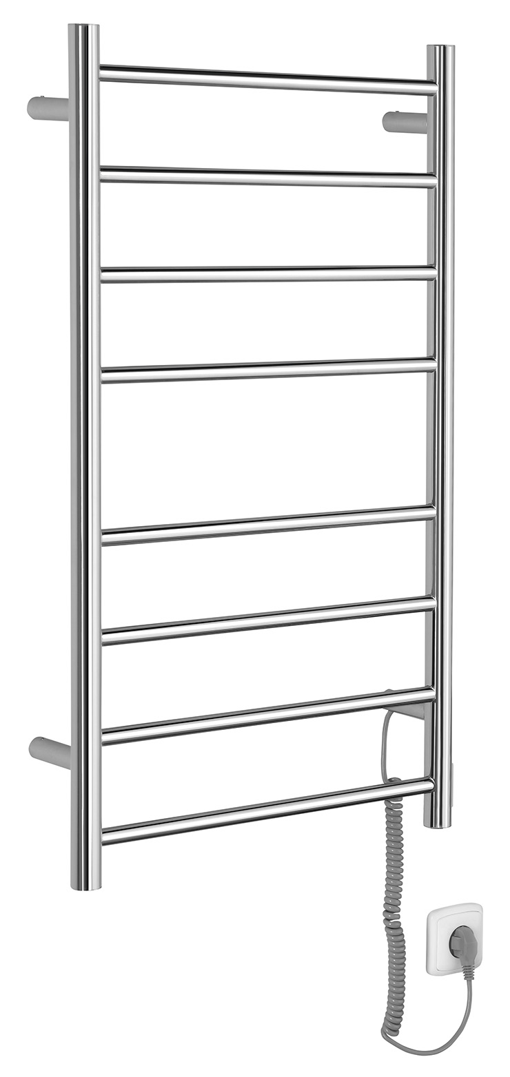 REDONDO elektrický sušák ručníků, kulatý, 500x900 mm, 75 W, nerez lesk ER220V