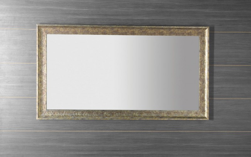 MANTILA zrcadlo v dřevěném rámu 86x156cm, antik NL741