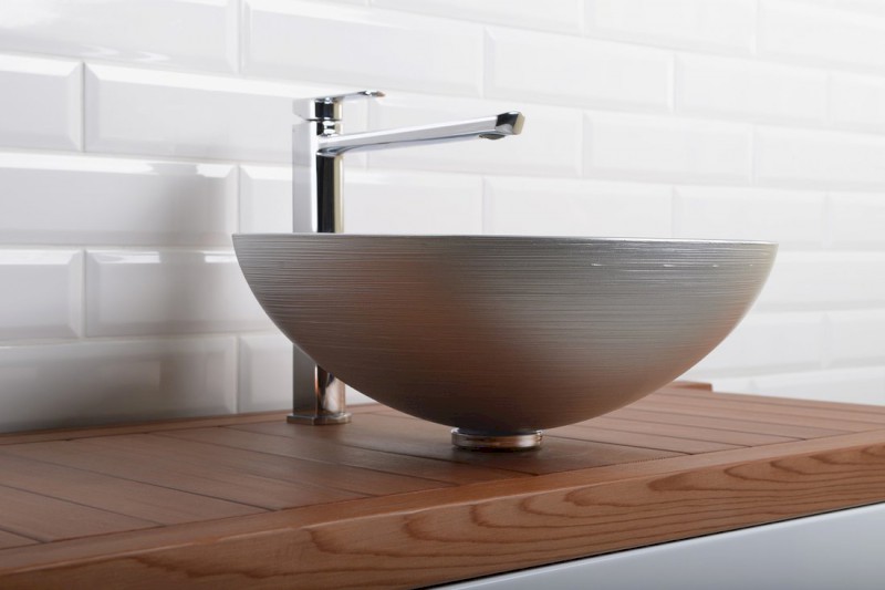 Podložka mezi umyvadlo a desku, výška 20 mm, chrom WP93051