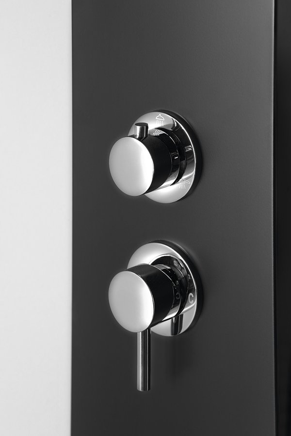 JACOB sprchový panel 200x1500mm, černá mat WN683