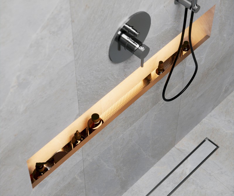 NIX nerezová sprchová kapsa, 100cm 72443