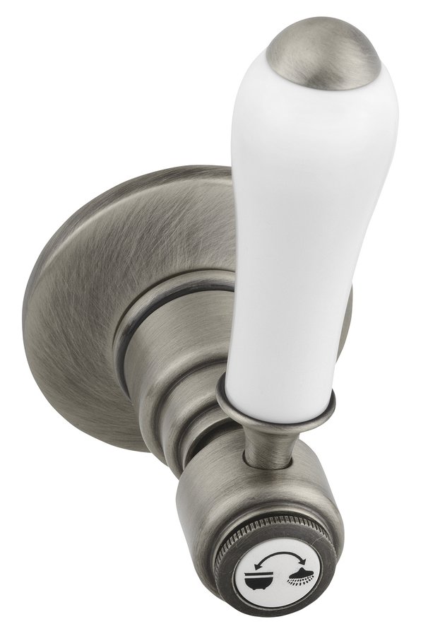 ANTEA podomítková sprchová baterie, 2 výstupy, nikl SET305-108