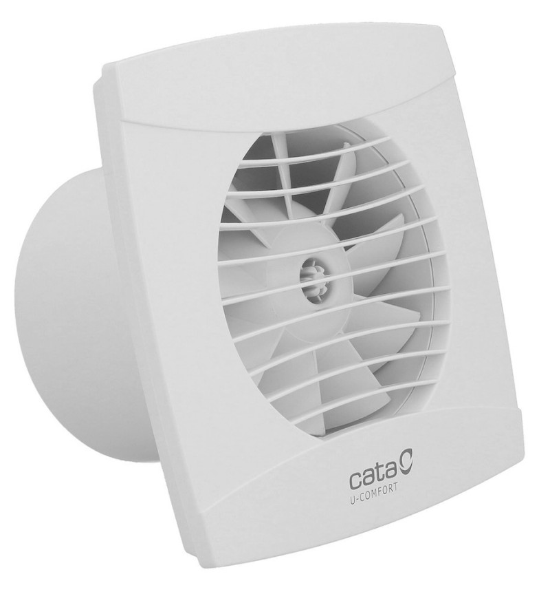 UC-10 T koupelnový ventilátor axiální s časovačem, 8W, potrubí 100mm, bílá 01200100