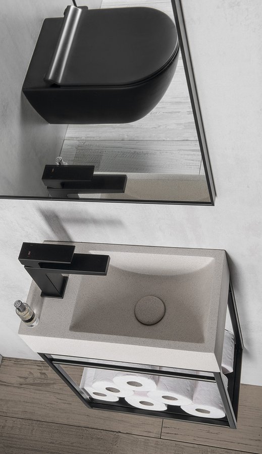 DIMY stojánková umyvadlová baterie, černá mat DM002BL