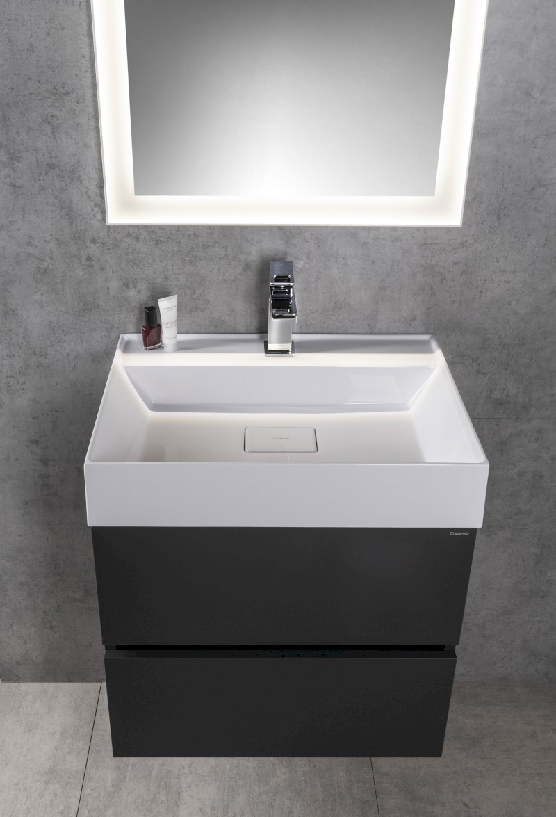 ODETTA umyvadlová skříňka 57x50x43,5cm, antracit matný DT060-3434