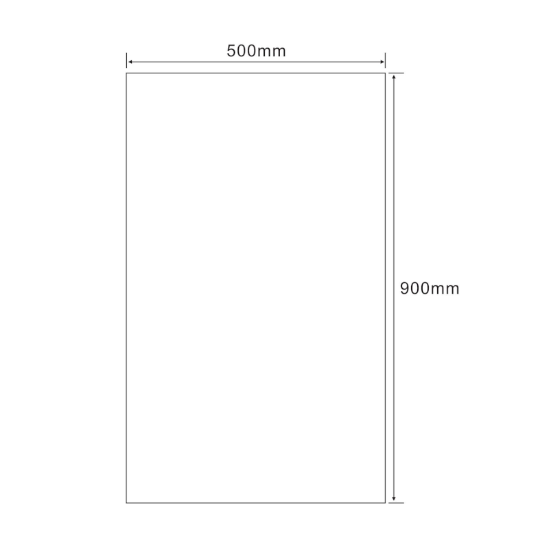 SECA zrcadlo s broušenou hranou 50x90cm, CU free 22494