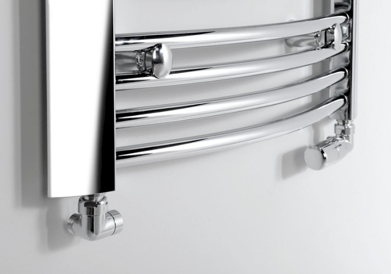 CORNER připojovací sada ventilů termostatická triaxiální, pravé provedení, chrom CP1012RS