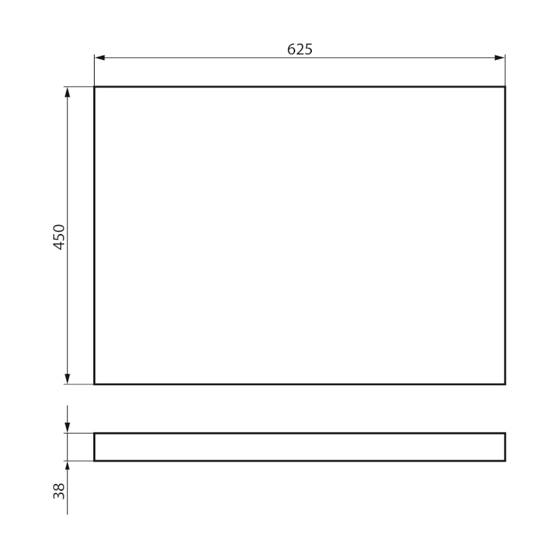 VEGA deska pod umyvadlo 62,5x45cm, dub platin VG765