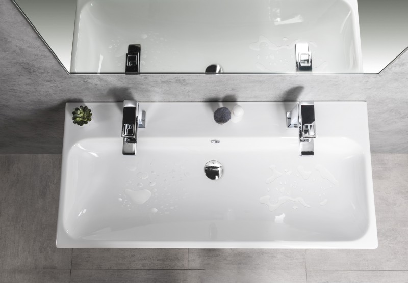 TORIDI keramické dvojumyvadlo 101x46,5cm, bílá TU0222