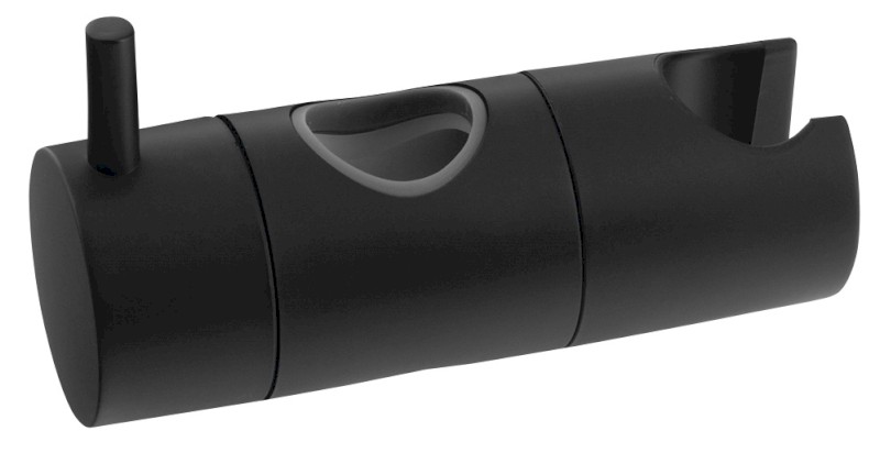 Držák pro sprchovou tyč 23mm, ABS/černá mat NDKJ639