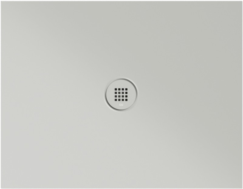 Keramická sprchová vanička, obdélník 90x70x2cm, cenere mat 46090717