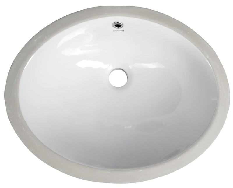 Keramické umyvadlo pod desku, 48,5x38cm, bílá TP211