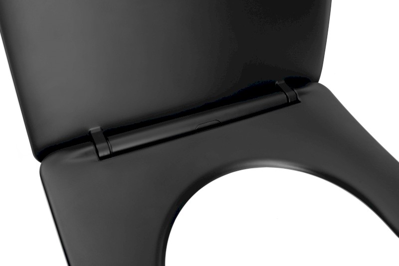 PACO WC sedátko, SLIM, Soft Close, Easy Take, černá mat PCS1012B