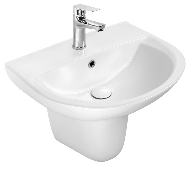 SPIRAL keramické umyvadlo 60x47cm, bílá 201.087.0