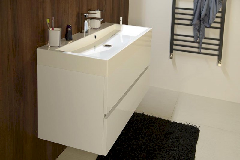 ORINOKO umyvadlo, litý mramor, 100x42cm, bílá OR100