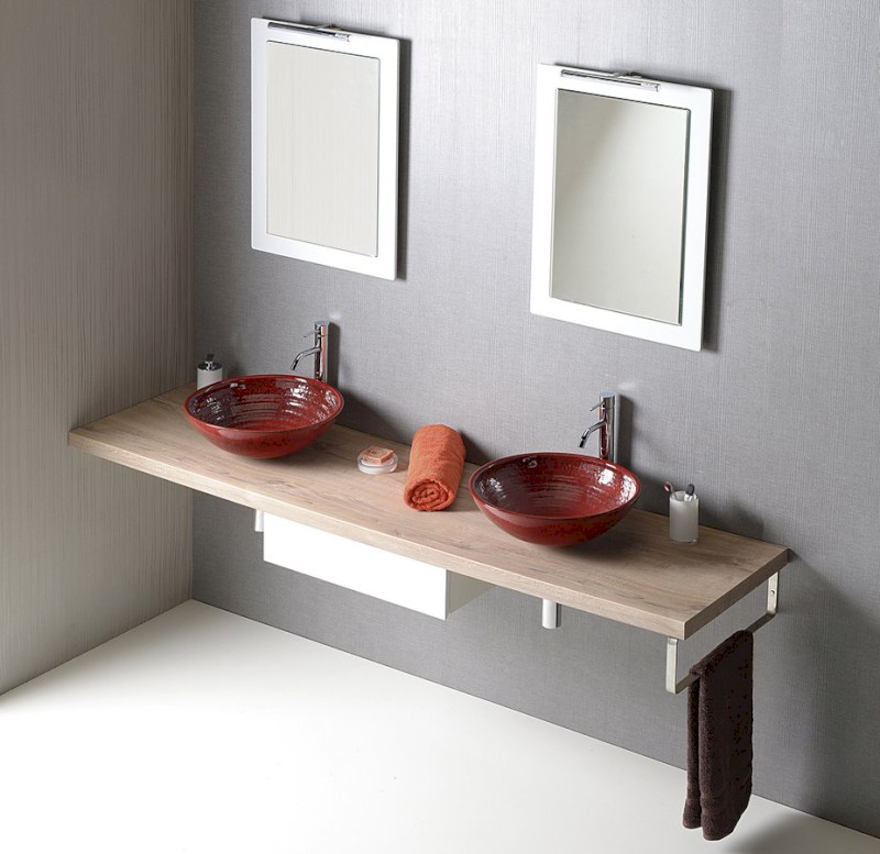 AVICE deska pod umyvadlo 230x50cm, tl.5cm, dub Rover AV234