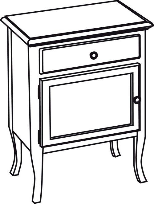 RETRO skříňka 60x80x38cm, buk, levá 1713