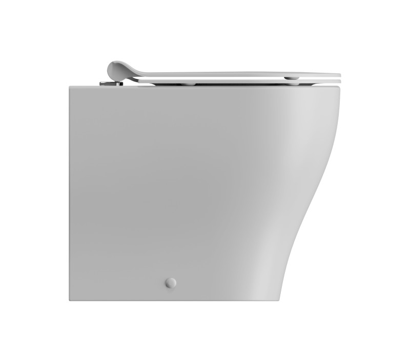 TONO WC mísa stojící, Geniusflush, 36x53cm, spodní/zadní odpad, bílá dual-mat 641009