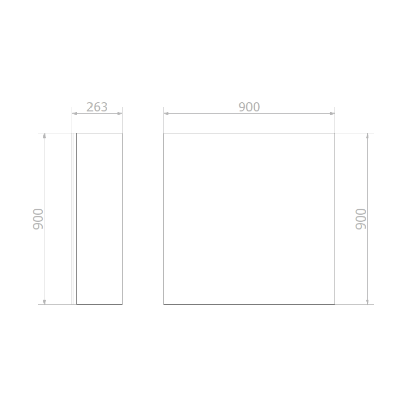 VELOX zrcadlová skříňka 90cm se senzorovým dávkovačem mýdla, vodovodní baterií a osoušečem rukou MUM000115