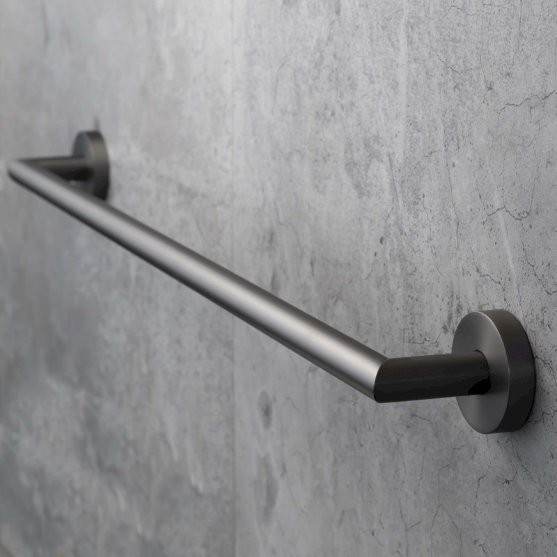 X-ROUND GUN METAL držák ručníků 600mm, gun metal XR404GM