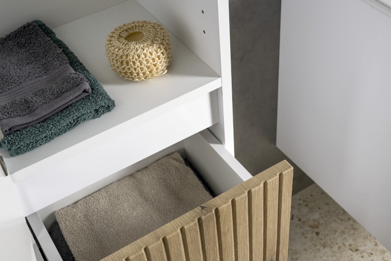 PANEDA STRIP skříňka vysoká 35x165x31cm, levá/pravá, dub emporio PN265