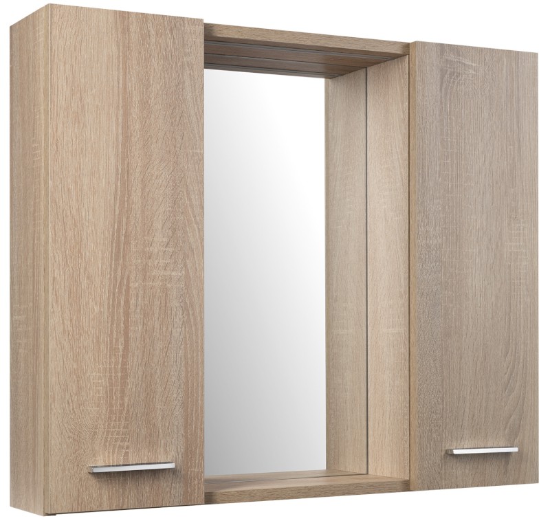 ZOJA/KERAMIA FRESH STRIP galerka s LED osvětlením, 70x60x14cm, dub platin 45029S