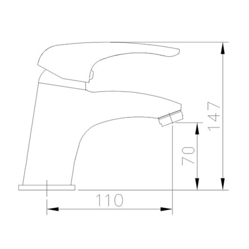KASIOPEA stojánková umyvadlová baterie, chrom 1107-02