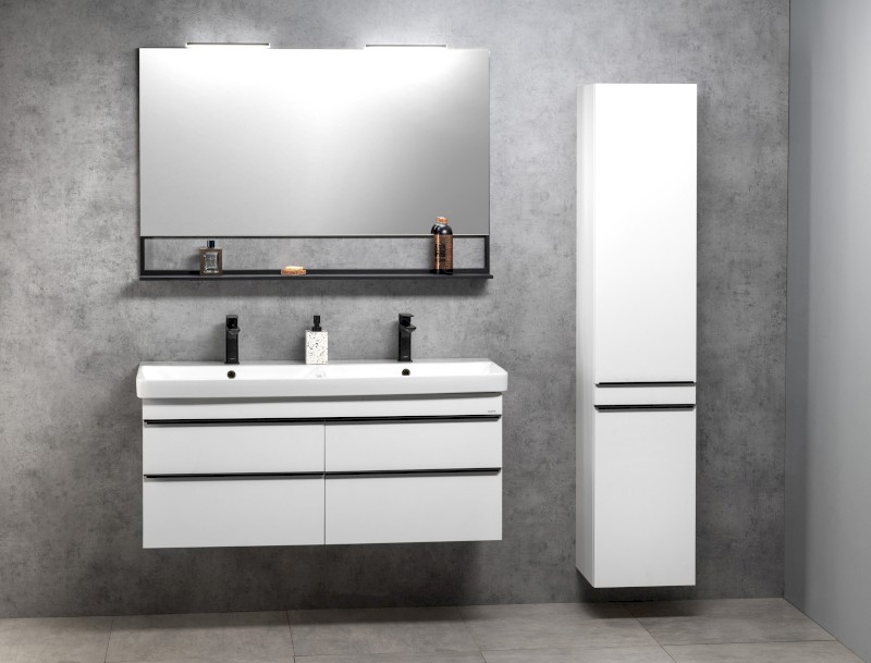 SITIA skříňka vysoká 35x172x32cm, 2x dvířka, levá/pravá, bílá mat SI230-3131