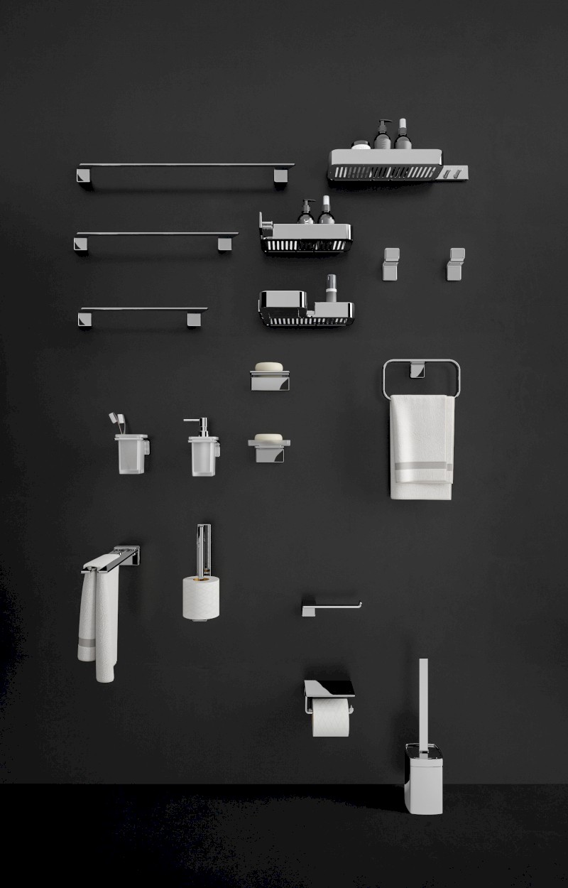 IL GIGLIO sklenka, mléčné sklo, chrom A91013