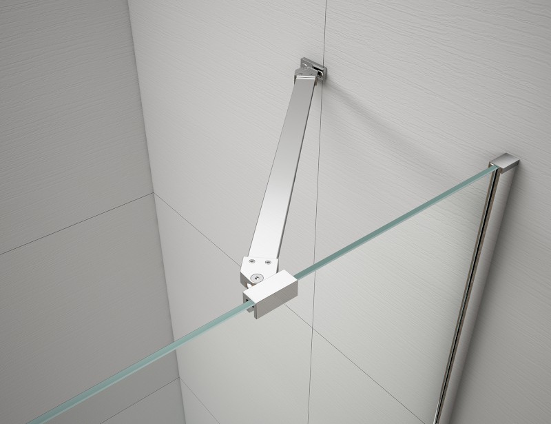 FISA stěnový profil a vzpěra, chrom FS8012