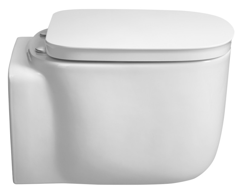 ORGANIC závěsná WC mísa, Vortex Rimless, 36x52cm, bílá PZ312V