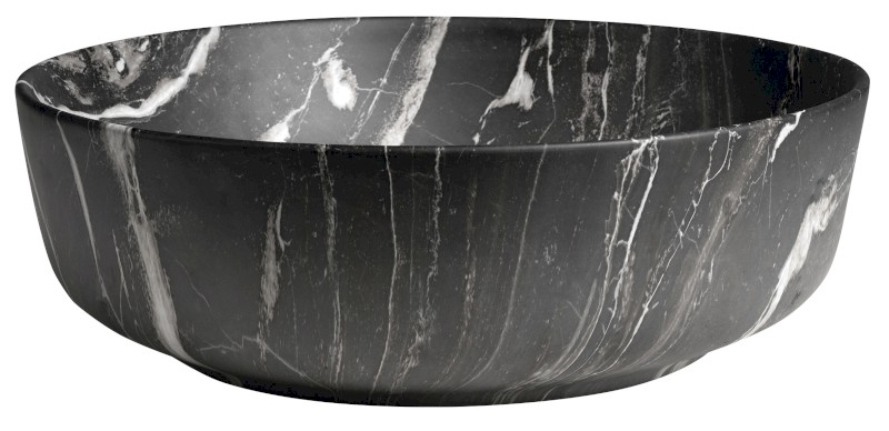 RONDEA keramické umyvadlo na desku Ø 41cm, carnico mramor AR445CM