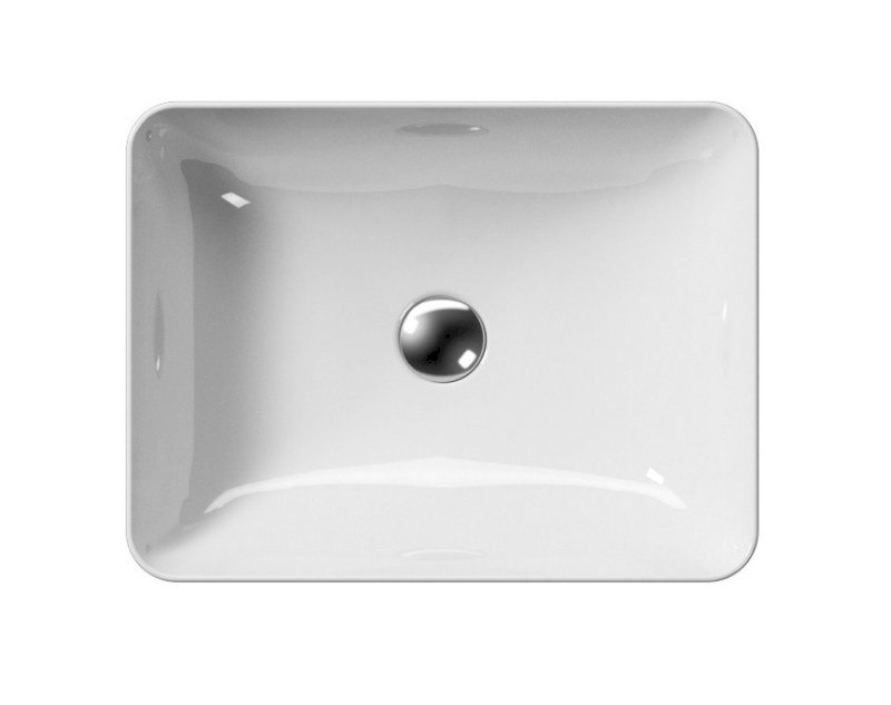 SAND/NUBES keramické umyvadlo na desku 50x38cm, bílá ExtraGlaze 903711