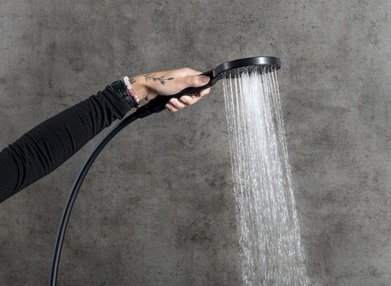 PAX sprchový sloup s pákovou baterií, černá mat XA139/15