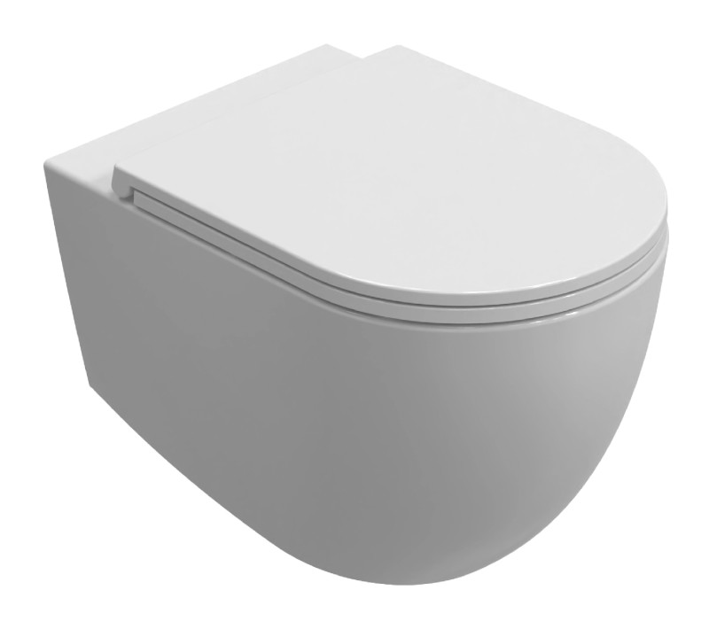 INFINITY závěsná WC mísa, Vortex Rimless, 36,5x53cm, bílá 10NF02003