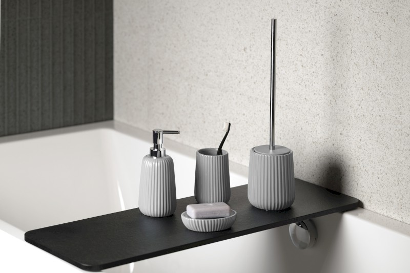 MARIKA sklenka na postavení, šedá MK9808