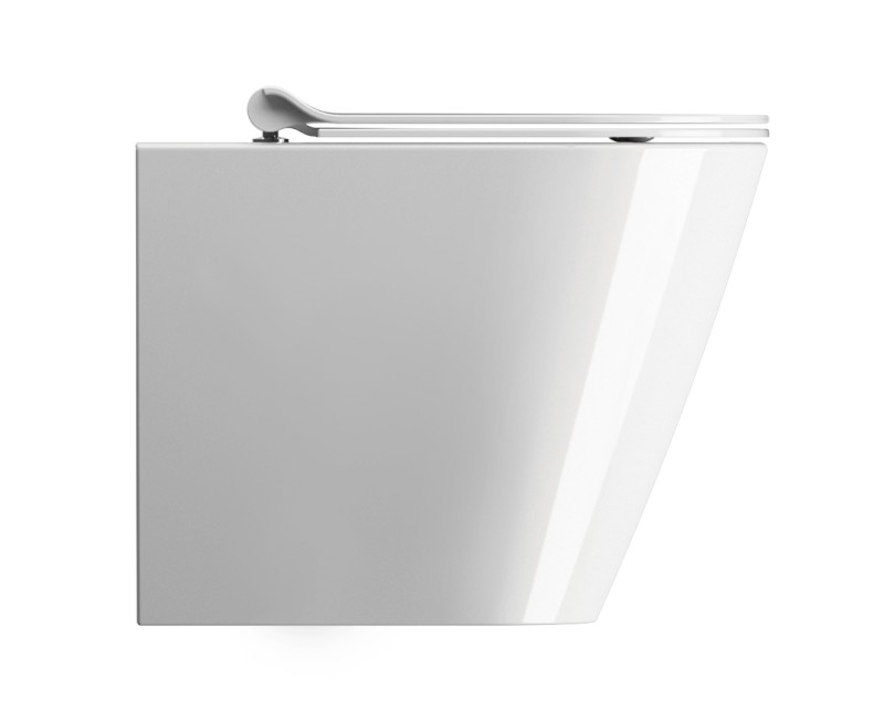 KUBE X WC mísa stojící, Swirlflush, 36x55cm, spodní/zadní odpad, bílá ExtraGlaze 941011