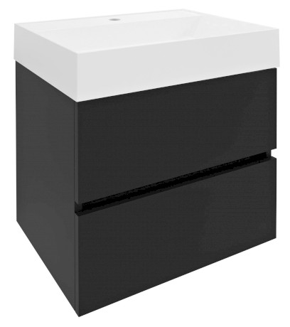 ODETTA umyvadlová skříňka 57x50x43,5cm, antracit matný DT060-3434